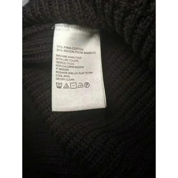 Tommy Bahama Womens Pima Cotton Bamboo Knit Zip Up Sweater Size Large Minimalist - Picture 7 of 10